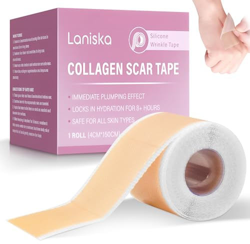 Silikon Narbenpflaster 4cm x 300cm, Silikon-Narbenband Wiederverwendbare, Silicone Scar Tape für Operationen, Kaiserschnitt, Bauchdeckenstraffung Und Keloidnarben