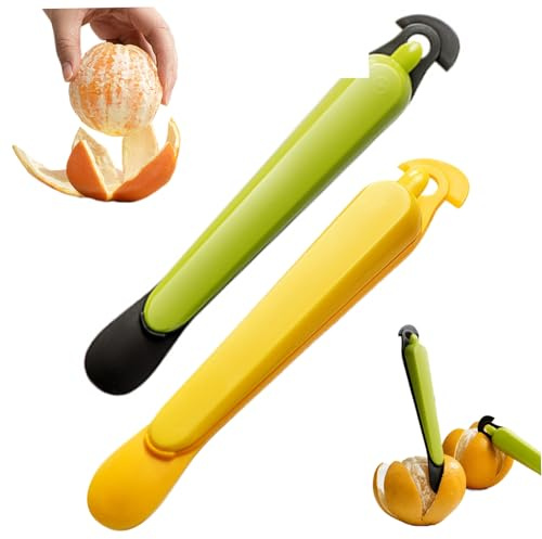 Licsaliwe Apelsinskalare, 2 st multifunktionell fruktskalare med skarpt blad för citrus och citron