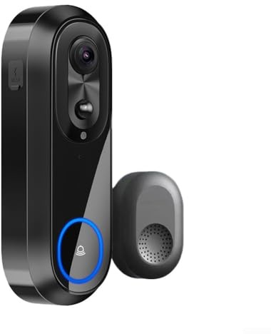 Allthingstore Sonnette vidéo WiFi sans fil 1080p HD avec interphone intelligent et audio bidirectionnel, étanchéité IP65