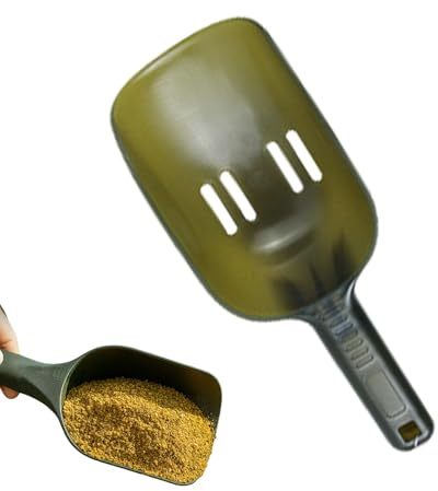 Quorvex Pala de Cebo,Pala Reforzada de Lanzamiento para Carpa - Herramientas Alimentación Portátiles Antideslizantes para Agua Dulce Salada Orilla Playa Bote Kayak Camping