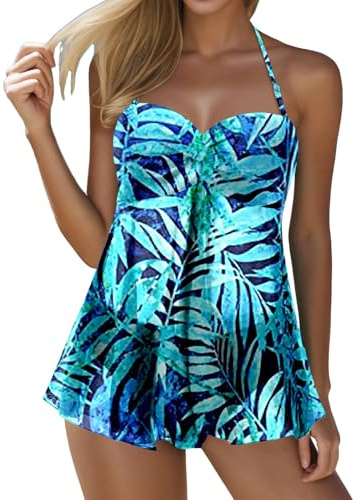 Bikini Shorts Sets for Women UK,Donna Bandeau Tankini Top Mesh Senza Spalline Costumi da Bagno Top Costumi da Bagno Senza Slip Nero