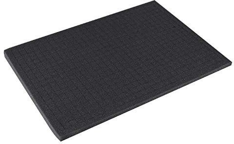HMF 1458-10 skumgummi för raster, kastskum, 345 x 275 mm, väskunderlägg, bordsskiva, höjd: 10 mm