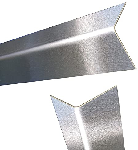 Edelstahl Winkelprofil V4A Länge 1250 mm Schenkel 50 x 50 mm Edelstahl Kantenschutz Wst.14571 Edelstahl Winkeleisen Eckschutzprofil Kantenschutzprofil niro Winkel