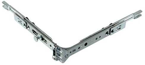 SI Siegenia Sicherheits Eckumlenkung VSU 1S FH/13 TS, 190x190mm mit 1x Pilzkopf (FEUL1500) incl. SN-TEC Montagematerial
