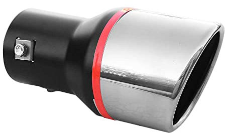 Auspuffblende Endrohr Endstuck Auspuff Blende Schalldampf Sportauspuff Universell Schalldampf Sport Tuning Optik Edelstahl Rund bis 55mm Chrom AutoHobby