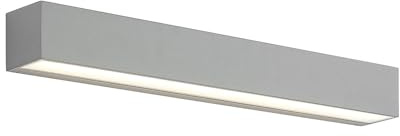 Lucande LED Wandleuchte außen Lengo (Modern) in Alu aus Aluminium (1 flammig,) - Außenwandleuchten Wandlampe Led Außenlampe Outdoor für Außenwand/Hauswand Haus Terrasse & Balkon