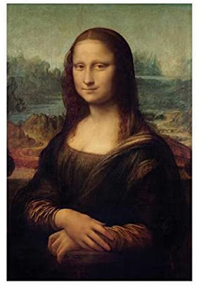 DaVinci Mona Lisa Leinwand-Poster, Wandkunst, Dekor, Bild, Gemälde für Wohnzimmer, Schlafzimmer, Dekoration, 30 x 45 cm, ohne Rahmen: 1
