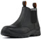 KAM-LITE - Scarpe antinfortunistiche da uomo S3, in pelle, con puntale in acciaio, antiscivolo e impermeabili, traspiranti, leggere, da lavoro, Nero , 47 EU