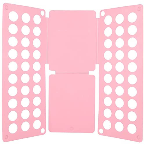 Shirt Folder Shirt Folding Board, T Shirts Clothes Folder, Shirt Folder Board, Tshirt Organizer, Folding Board, Durable Plastic Laundry Folders Folding Boards (Color : Pink, Size : Children's)