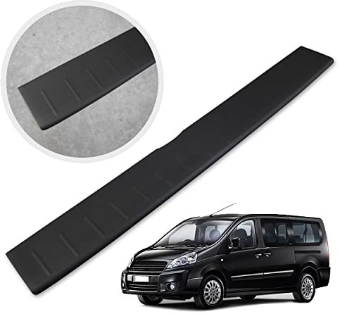 CHROMEMASTER | Protezione paraurti Posteriore | Compatibile con Fiat Scudo 2007-2016; Polyurethane, nero opaco; Protezione paraurti protegge la vernice del paraurti dai graffi ed i danni