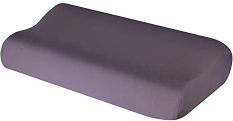 Theonoi Taie d'oreiller pour cervicalgie, oreiller pour cervicale, oreiller sanitaire, en coton, pour mesures de 35 x 60 à 45 x 75 cm (gris foncé 104)