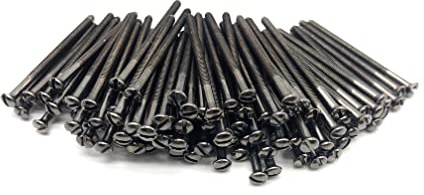 M3.5 Black Nickel Electrical Socket Screws, 50mm, For Switches, Light Switch, Plug Sockets, 3.5mm x 50mm, (100)