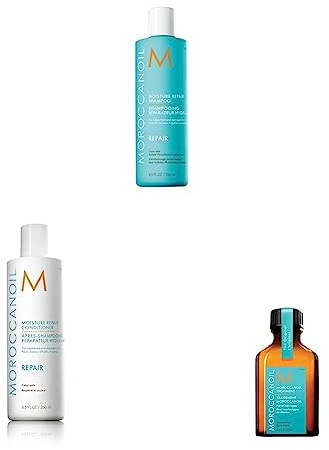 Moroccanoil Regenerierendes Shampoo und Conditioner 250ml Set mit Behandlung 25ml