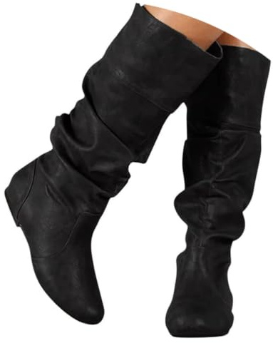 ticticlily Stivali Donna Invernali Lunghi Cavallerizza | Stivaletti, con Tacco, Comodo, Eleganti, Morbido, Casual, Boots