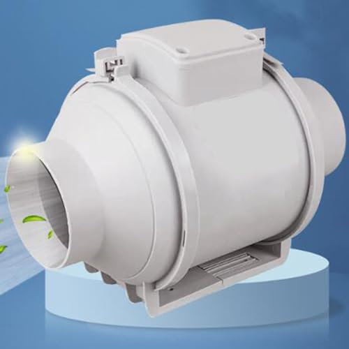 BETAM Ventilatore Industriale,Professionale Aspiratore Bagno,Estrattore Aria in Iinea,Regolazione della velocità A 2 Marce,per Raffreddamento, Booster,Idroponica Ventola Aspirazione,100mm