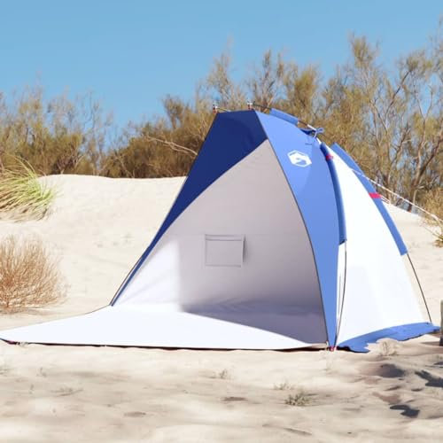 Strandzelt Azurblau 268x223x125 cm 185T Taft, CIADAZ Caming Zelt, Camping Tents, Camping-Zelt - 94406