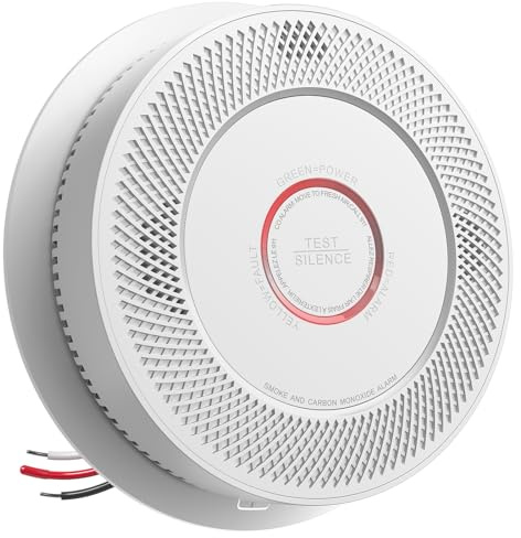 SITERWELL Smoke and Carbon Monoxide Detector Hardwired Interconnected