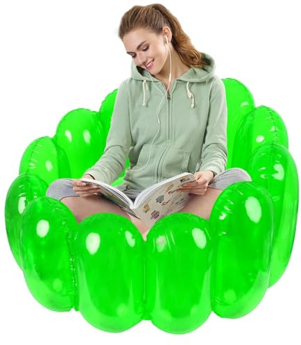 Klarer aufblasbarer Stuhl, aufblasbare Stühle für Erwachsene - Tragbare Jelly-Aufblascouch | Blow Sofa-Sitz, aufblasbarer Lounge-Sessel, aufblasbare Möbel, Filmstühle für Wohnheim, Hof, Partys und Ver