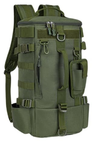 KUAIYIJU Angeltasche, Angeltasche, wasserdicht, große Kapazität, Crossbody-Tasche, multifunktionaler Angelrucksack