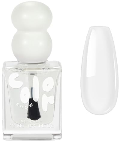 Clear Nail Polish - 2-in-1 Quick Dry Top Coat & Base Coat - High Glossy Transparent Nail Polish - Water-Based Long Lasting Nail Varnish - No Cure Needed Strengthening Nail Varnish for Women