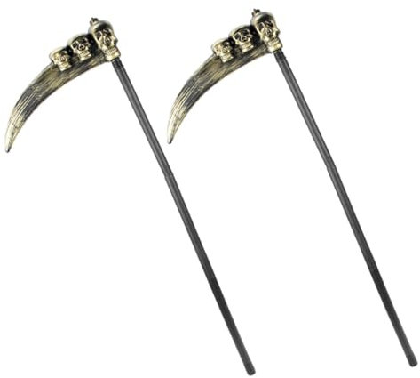 DEARMAMY Lot De 2 Rideaux Troll Dissolubles Balles De Golf Rondes Fil D'Étanchéité Chapeau Sabot Faux d'halloween Support De Bord Accessoire De Décoration De Faucille