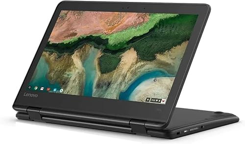 Lenovo Chromebook 300e 2nd Gen 2-in-1 Laptop, 11.6-Inch Notebook, Intel Celeron N4120, 4GB RAM, 128GB SSD, UK Keyboard, Win 11 Pro (Renewed)