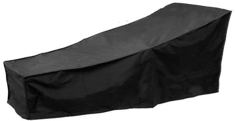Funda Protectora para Tumbona de Jardín, Funda para Chaise Longue Jardin con Cordón, Impermeable Anti-UV Resistente al Viento y Polvo, Cubierta Protectora para Tumbona de Playa Jardin Exterior