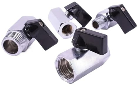 1PC 3/8'' BSP Female to Female Thread Brass Ball Valve Shut-Off Valve SMGLRUEAT