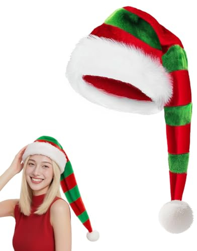 Sprinlot Weihnachtsmütze Erwachsene, Weihnachts Mütze, Christmas Hat