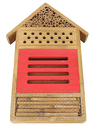 TARSHYRY Bienenschachtel, Holzbienenhaus Bienenhäuser für das Garten Bienen Hotel Holzzimmer Hotel Shelter Gartendekoration Nester Schachtel