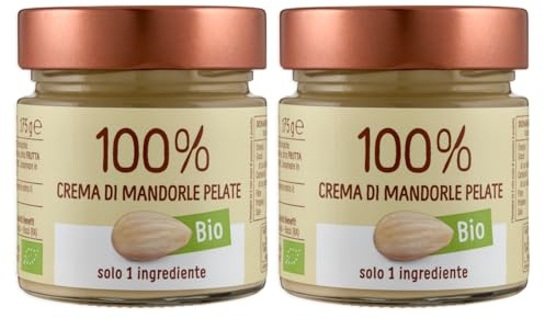 2X Euro Company Crema di Mandorle Pelate 100% Biologica 175g