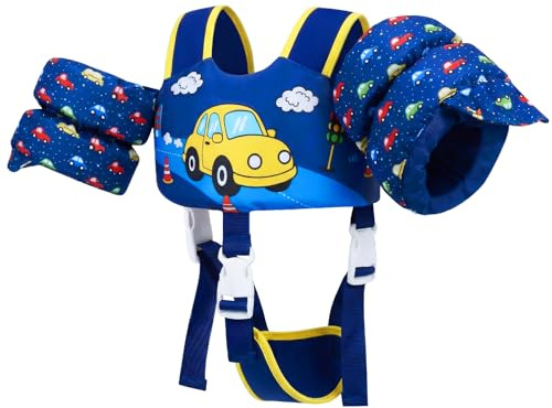 Gogokids Simväst för barn med flytkraft armband, simstöd för småbarn med justerbara remmar (11–30 kg, 1–6 år) | EN13138-1 certifierad för simundervisning | för pool och strand