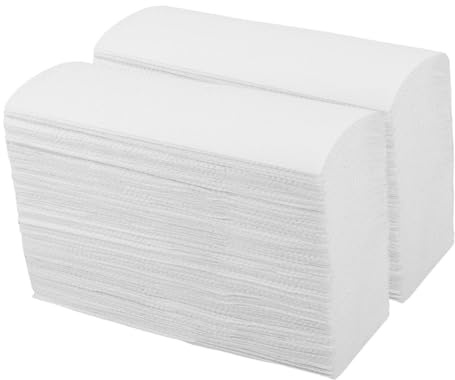 Yardenfun 2er Pack Hotel Papierhandtücher Falttechnik Saugstarke Reißfeste und Weiche Badetücher für Gastronomie Toiletten und Küchen Stark Wasserabsorbierend