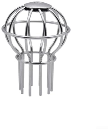 Stainless Steel Spherical Floor Drain Cover, 304 Anti-Clogging Mesh Filter for Roof Downpipe Leaves Debris Prevention,Stainless Steel Gutter Guard Downpipe, Floor Drain Mesh Sink Strainer(50 Tube)
