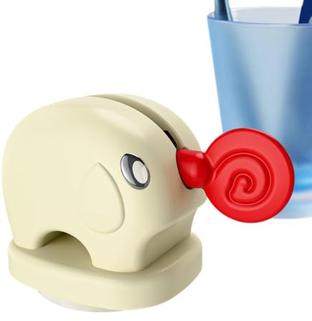 Rullo Schiaccia Dentifricio | Schiaccia Dentifricio Rotante con Maniglie | Design Elefante Spresmi Crema Msanuale Con Maniglie Ricaricabile Supporto Risparmio Cremass