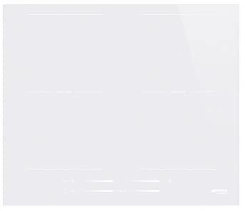 Smeg 60cm 4 Zone Induction Hob - White Glass