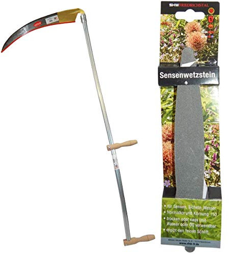 SHW-FIRE Sense hochwertig geschmiedet und bruchfester Schleifstein - Sensenwetzstein - Robust für eine Lange Lebensdauer