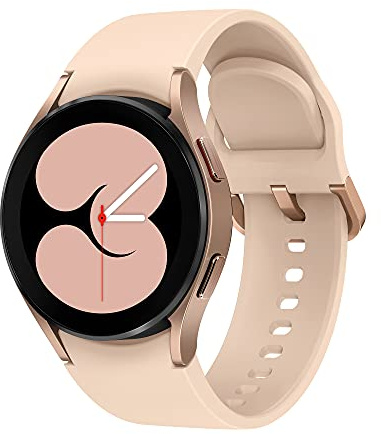 Samsung Galaxy Watch4, Runde LTE Smartwatch, Wear OS, Fitnessuhr, Fitness-Tracker, 40 mm, Pink Gold inkl. 36 Monate Herstellergarantie [Exkl. bei Amazon]