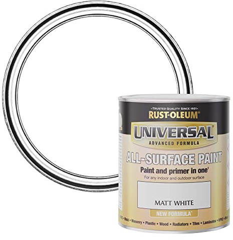 Rust-Oleum Universal Paint Matt White 750ml