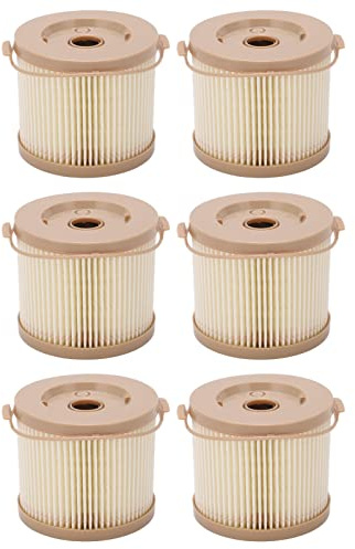 Kraftstofffilter Einsatz Wasserabscheider Wasserabscheider Einsatz Kraftstofffilter 6-Teiliges Kraftstofffilter Wasserabscheider Öl Wasserfilter Kit für RACOR 2010PM-OR 500FG