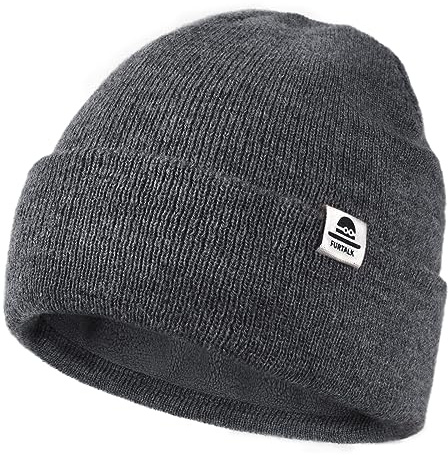 FURTALK Baby Winter Hat Gorro de forro polar para niños gorro de invierno cálido para niños y niñas 0-8 años, gris, 1-3 anni