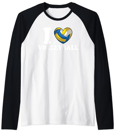 Volleyball Herz Beachvolleyball Trikot Herren Damen Kinder Raglan