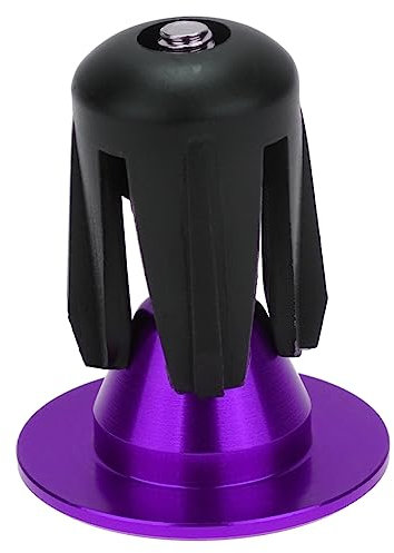 Anneome 1Paar Aluminium Legierung Fahrradlenker Endkappen für Griff Lenkerstecker Lila Fahrradzubehör Bike Handle Plug Fahrradlenker Zubehör