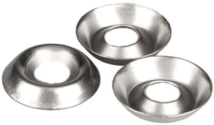 Rondelle fraisée, rondelle de coupelle en acier, M3 M4 M5 M6 304 rondelle conique en acier inoxydable, rondelle concave-convexe fraisée, rondelle décorative à cône creux (couleur : 10 pièces, taille :