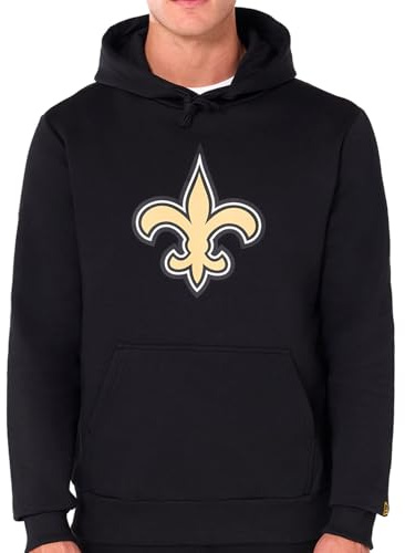 New Era New Orleans Saints NFL Team Logo Hoody Schwarz Kapuzenpullover - L