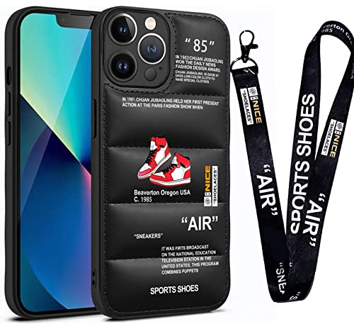 Schutzhülle für iPhone 16 Plus, coole Sportschuhe, Pufferhülle, Pufferhülle, coole rote Turnschuhe in Weiß oder Schwarz, weiche Hülle, ultradünn, weiches Silikon, stoßfest