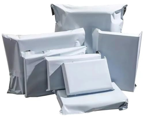 50 Stück/Lose Versandumschlagbeutel Express-Umschlag-Aufbewahrungsbeutel weiße Farbe Versandtaschen selbstklebende versiegelte Aufbewahrungstasche-35 x 45 cm 50 Stück