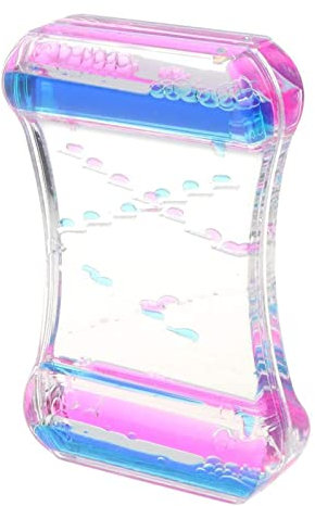 Liquid Motion Timer Bubbler, Minuteur de Sablier Liquide, Lampe à Lave Colorée Fidget Toy Sablier Jouet à Mouvement Liquide Jouets Sensoriels pour Soulager Stress, Relaxation, Apaisant (B)