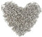HVDHYY 500PCS Petits clous Rond Tête Petits Clous en Bois Boîtes Cécoratives Bricolage Accessoires Argentées 1 * 10mm