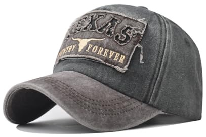 Baseballkappe im Vintage-Stil, Texas-Bull, Baumwolle, für Herren und Damen, Retro-Sport, Outdoor, lässiger Sonnenhut